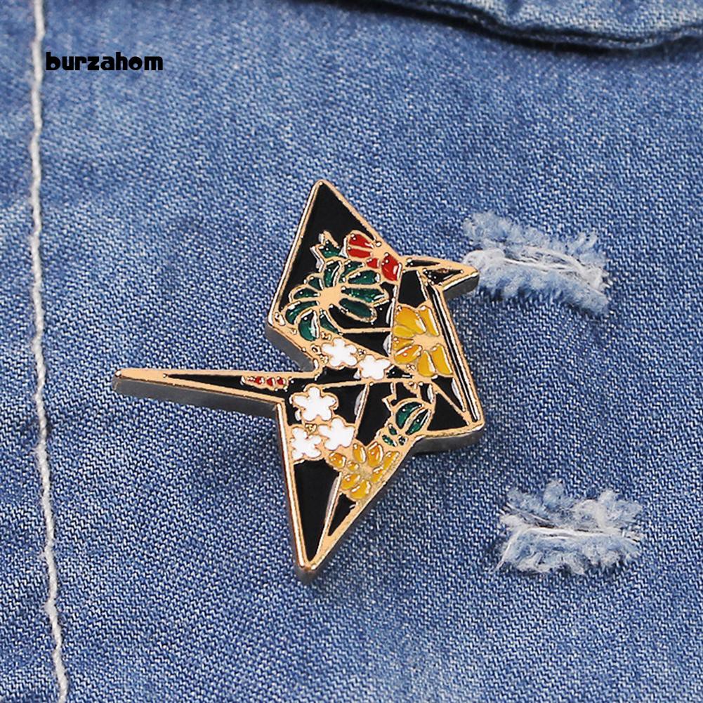 Trâm Cài Áo Hình Chim Hạc Tráng Men Unisex