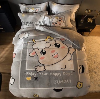 set nỉ nhung 4 món
