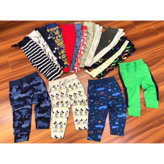 [ Chọn màu ] Quần dài Jogger bé trai GAP xuất dư xịn cho bé trai bé gái size 6m-5t