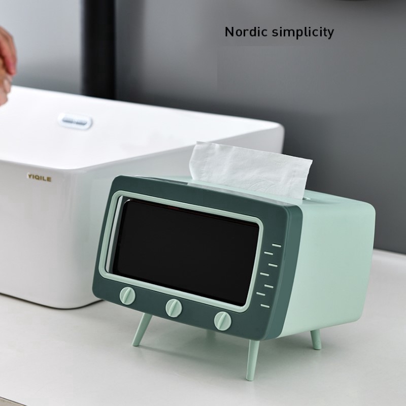 Hộp Đựng Khăn Giấy Điện Thoại Đa Năng Thiết Kế Sáng Tạo