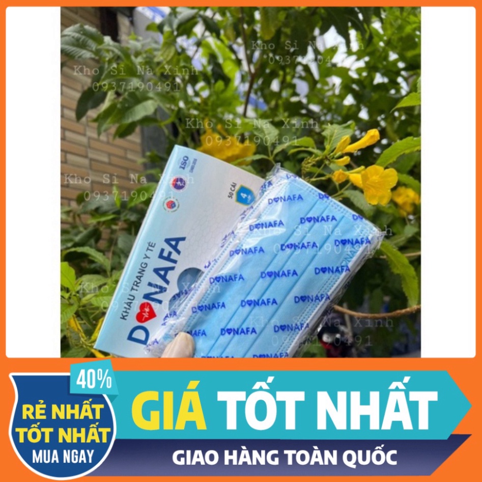 Khẩu trang y khoa technology korea DONAFA 4 lớp kháng khuẩn hộp 50 cái