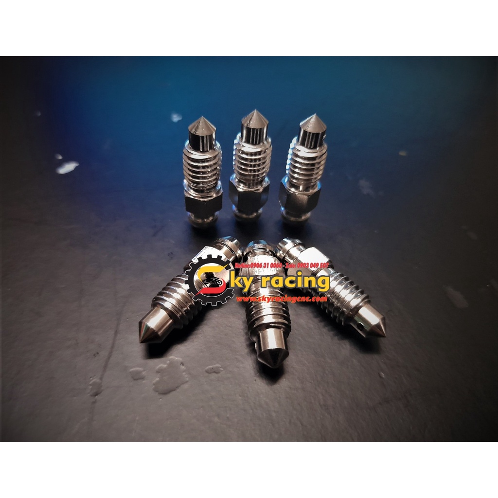 Ốc xã gió 7li, 8li, 10li Inox 304 CNC dành cho nhiều xe máy