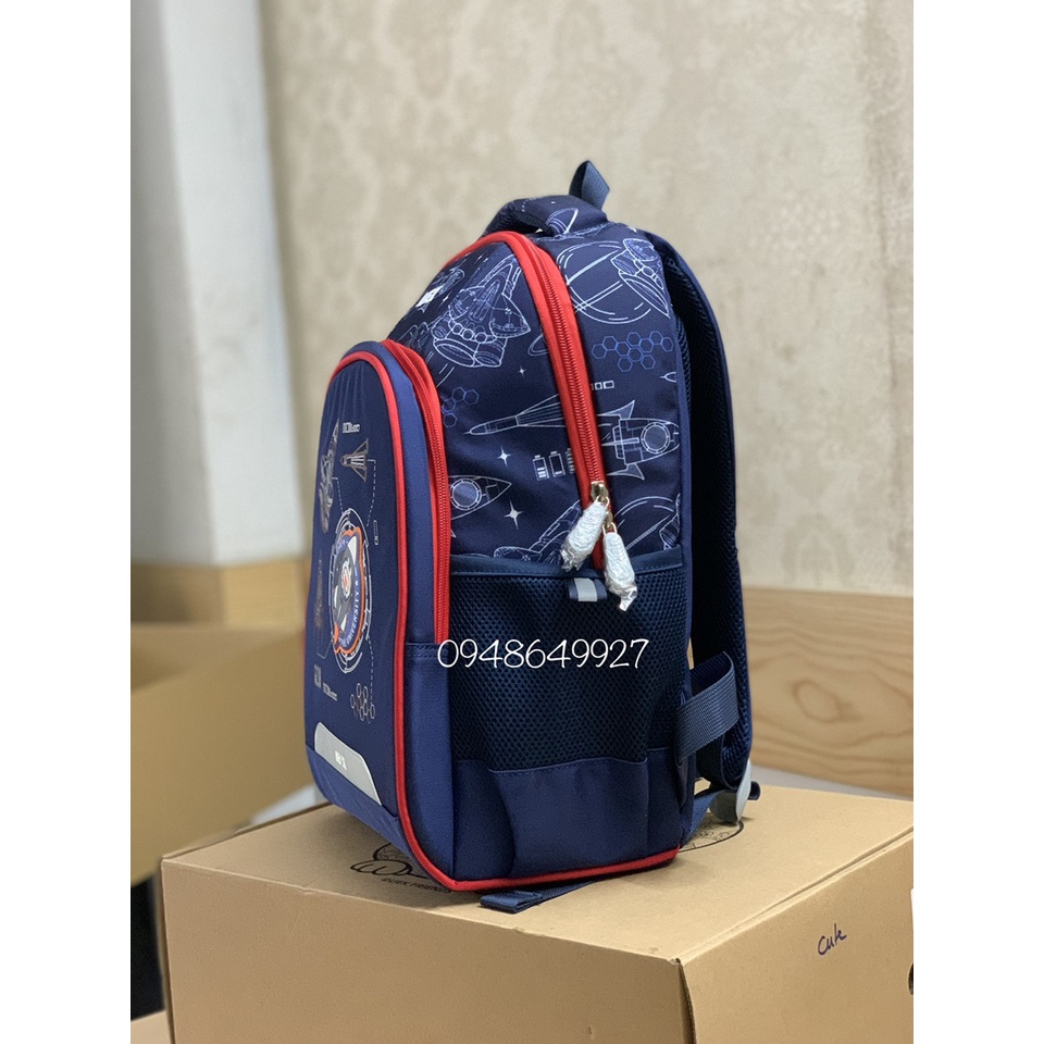 Balo uek chống gù vũ trụ cho bé tiểu học siêu nhẹ full box