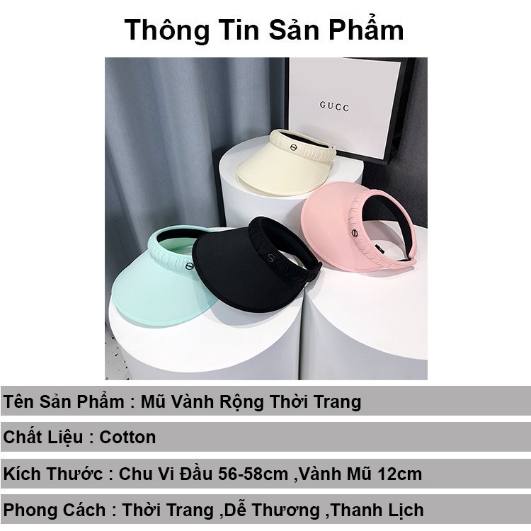 Mũ rộng vành nữ thời trang HALA nón nửa đầu chống nắng chống tia AV năng động cá tính