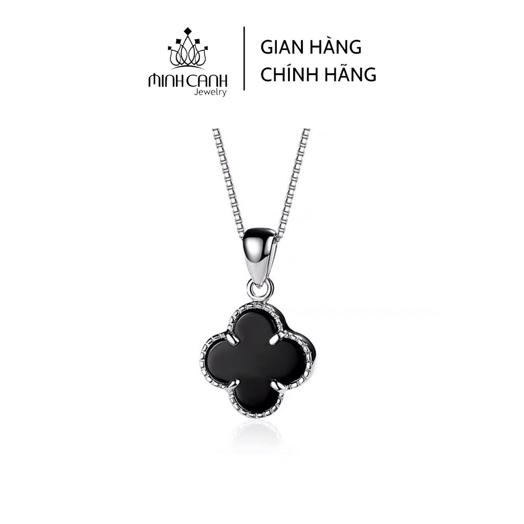 Dây Chuyền Bạc Cỏ 4 Lá Đen Độc Đáo - Minh Canh Jewelry