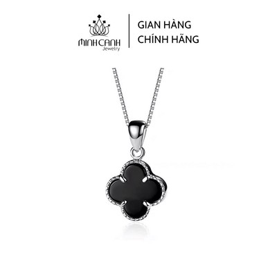 Dây Chuyền Bạc Cỏ 4 Lá Đen Độc Đáo - Minh Canh Jewelry
