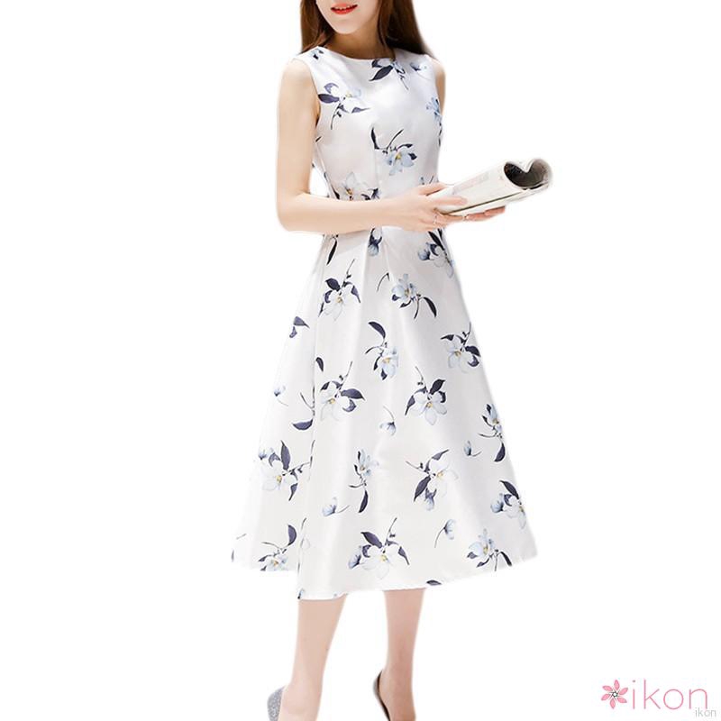 FREESHIP ĐƠN 99K_ ✨Ikon Đầm chữ A in hoaĐầm dáng chữ A in bông hoa phong cách Hàn Quốc đầm hoa váy hoa nhí