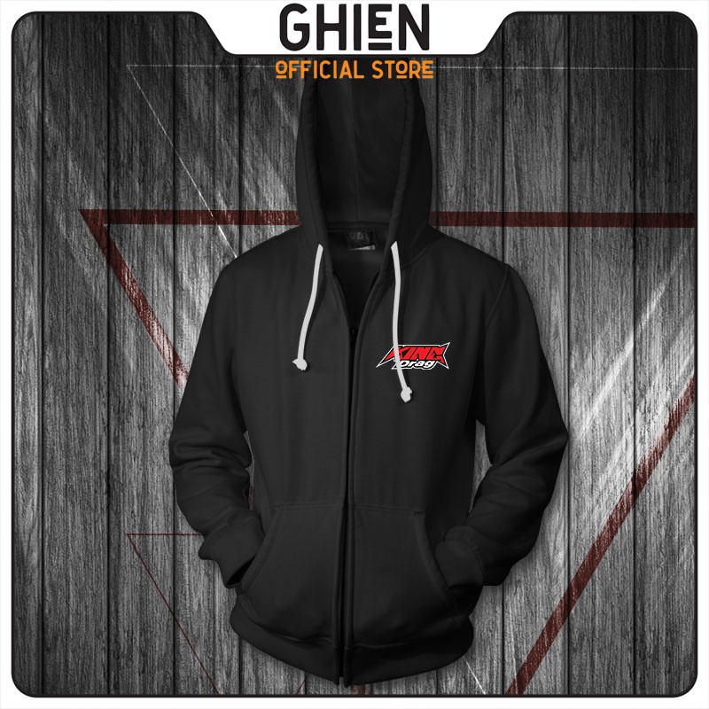 Áo khoác dây kéo UMAD unisex racing biker King Drag v.2 nam nữ vải da cá cao cấp co giãn 4 chiều, thoáng mát | BigBuy360 - bigbuy360.vn