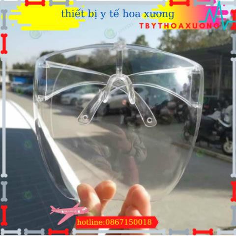 Kính chống giọt bắn phòng dịch bảo hộ trong suốt - Mặt nạ chống giọt bắn chống bụi gió phong cách