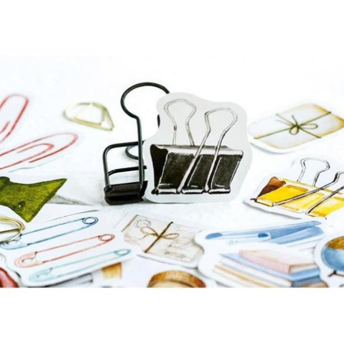 Bộ 45 Sticker Hàn Quốc hình đồ dùng dán trang trí E08