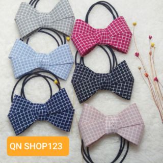 Cột tóc nơ vải 2 lớp