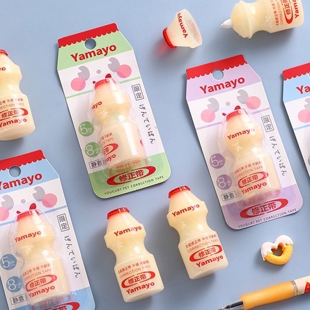 Bút xóa kéo Correction tape Pennie hình hộp sữa Yakult xinh xắn