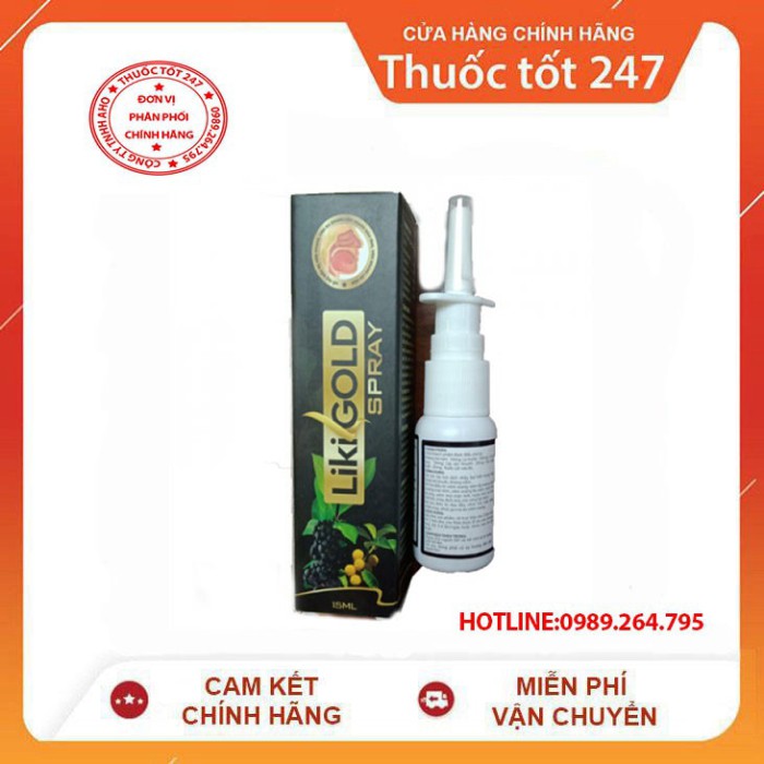 ✅XỊT SPRAY LIKI GOLD XOANG THẦY TOẠI