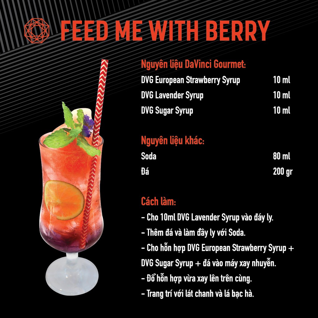 Siro Hoa Oải Hương /  Syrup - Lavender DaVinci Gourmet