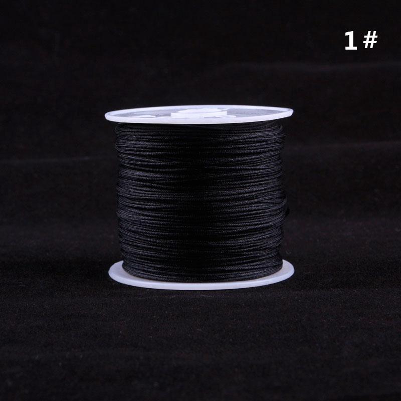 🌈HN 1 cuộn 45M Dây nylon Trung Quốc Nút thắt Macrame Vòng đeo tay Dây bện 0,8MM