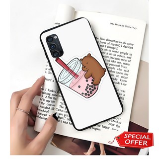 Ốp lưng Oppo Reno 4 Pro/ Reno 4/ Reno 3 Pro/ Reno 3/ Reno 2/ Reno 2F/ Reno Hình Trà Sữa và Gấu