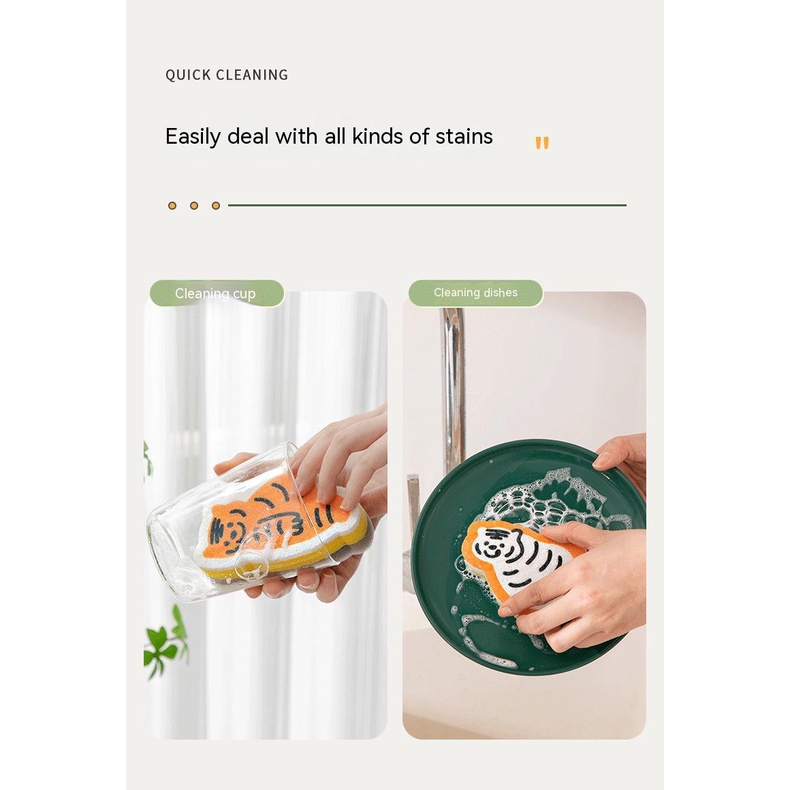 Miếng Bọt Biển Bằng Bột Cotton Dùng Rửa Chén Phong Cách Mới 2022