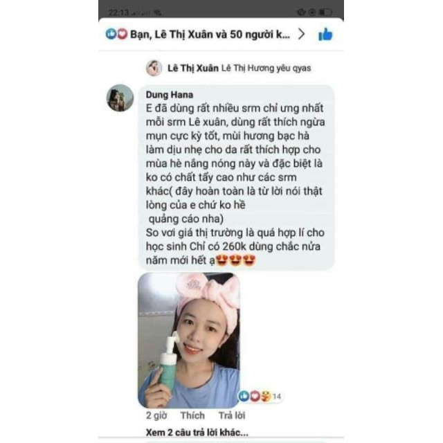 Sữa rửa mặt dịu nhẹ 9 pha Lê Xuân handmade | BigBuy360 - bigbuy360.vn