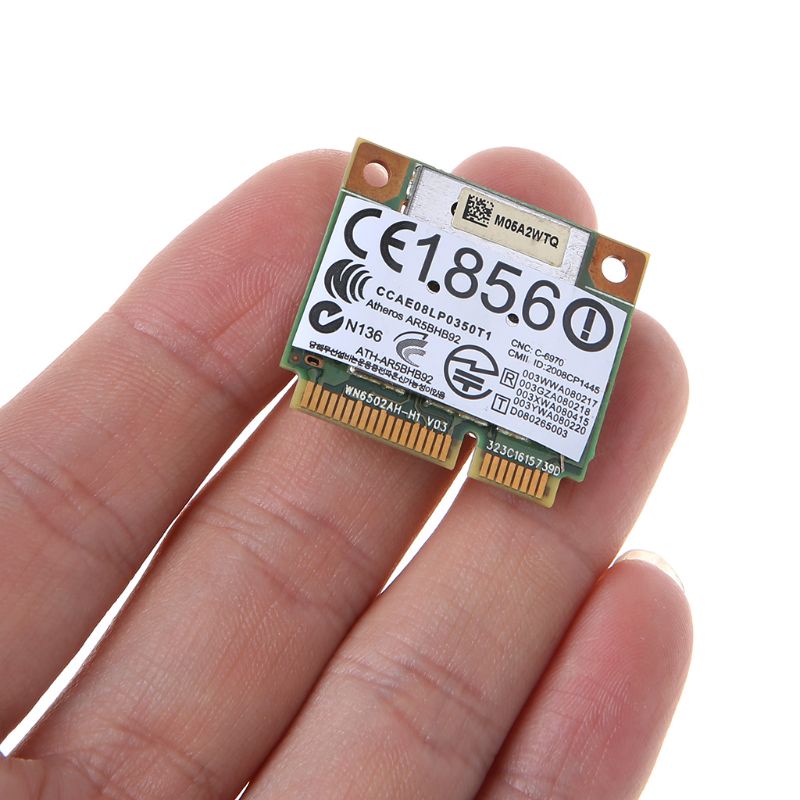 Thẻ Mạng Wifi Không Dây Hsv Atheros Ar9280 2.4ghz 5ghz Wlan Minipci-Express Ar5Bhb92 Cho Linux Hackintosh Win10