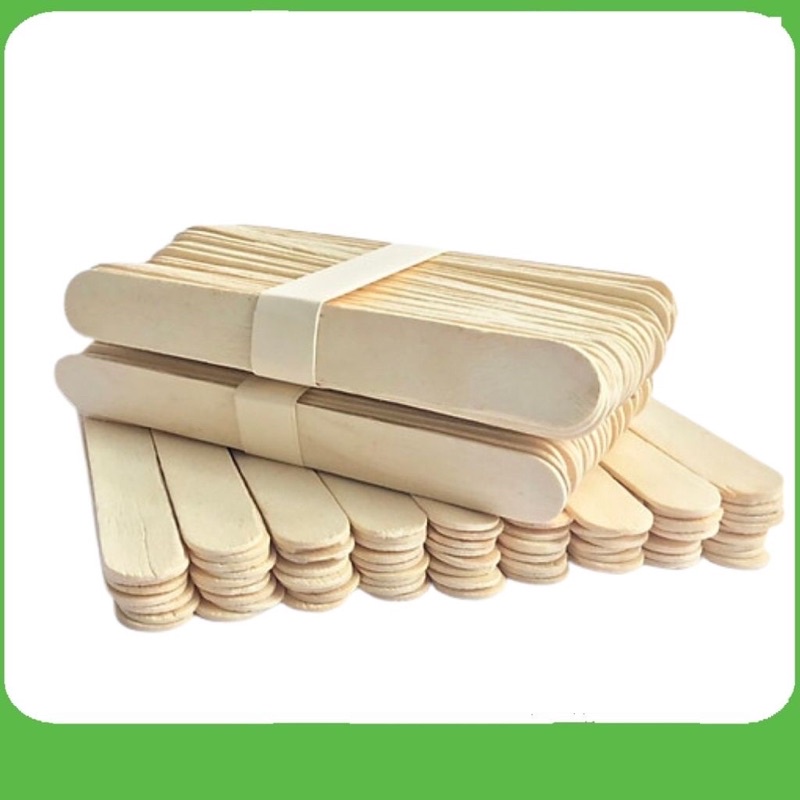 Que đè lưỡi wax lông , y tế