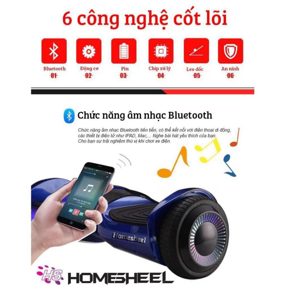 Xe điện cân bằng HOMESHEEL F1 VÀNG Bảo hành chính hãng Homesheel 2 NĂM