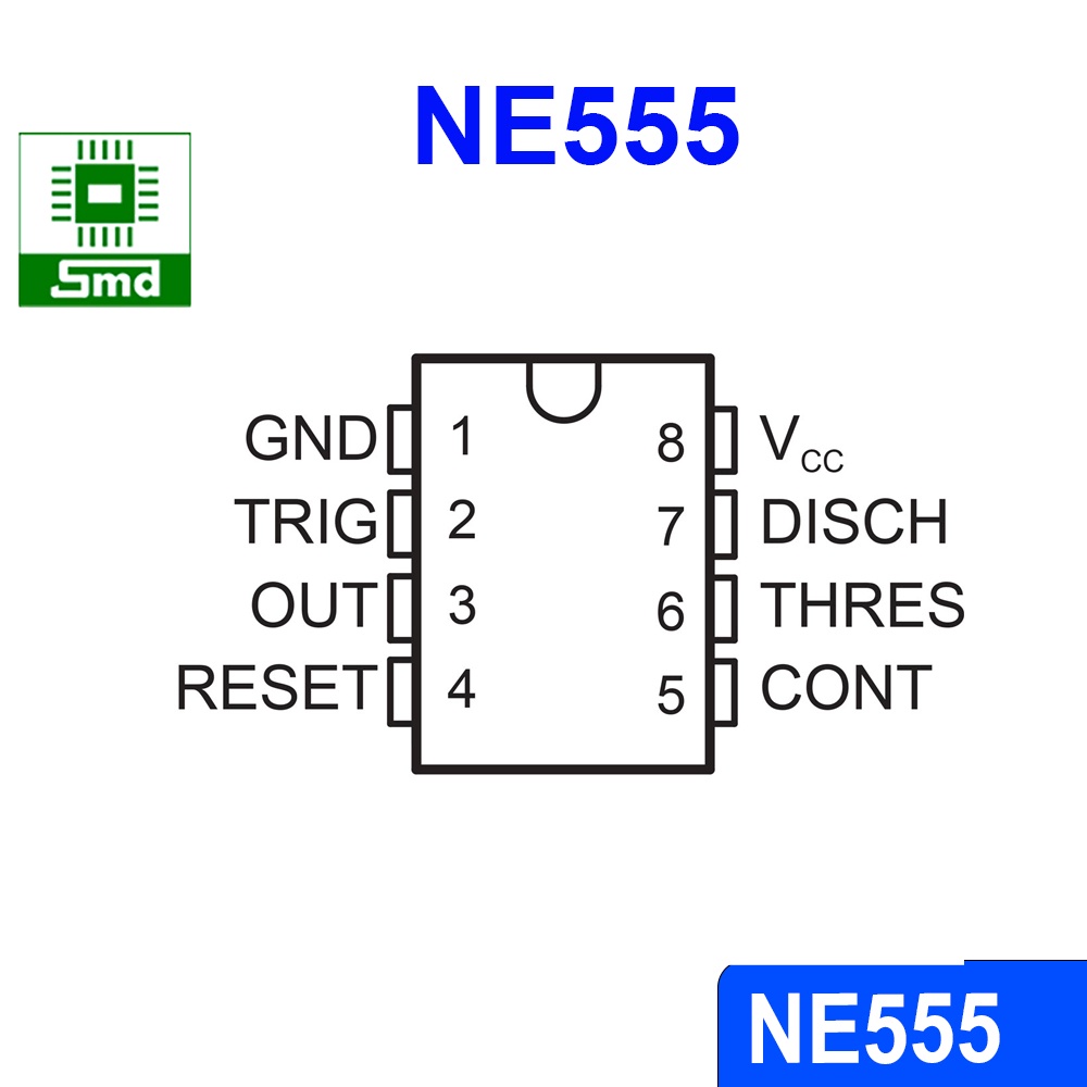 Linh Kiện IC Tạo Xung NE555 DIP8 SOP8 tạo dao động timer NE 555