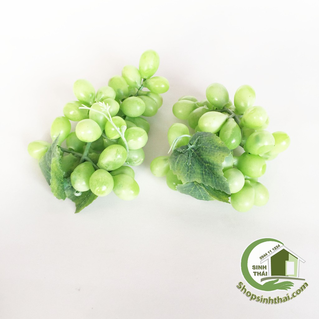 Chùm quả nho giả màu xanh - trái cây giả cao cấp