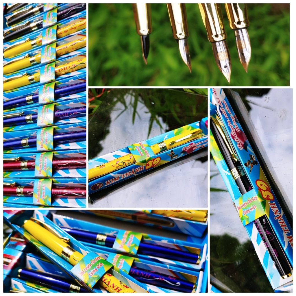 Bút Máy Luyện Chữ Đẹp Kim Thành 39 tặng thêm ngòi bút mực cao cấp