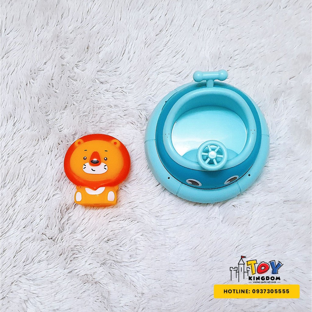 [Xả Kho Bán Lỗ] - Phi thuyền phun nước tự động TOYKINGDOM - Phun Nước 360 độ - Chạy Pin