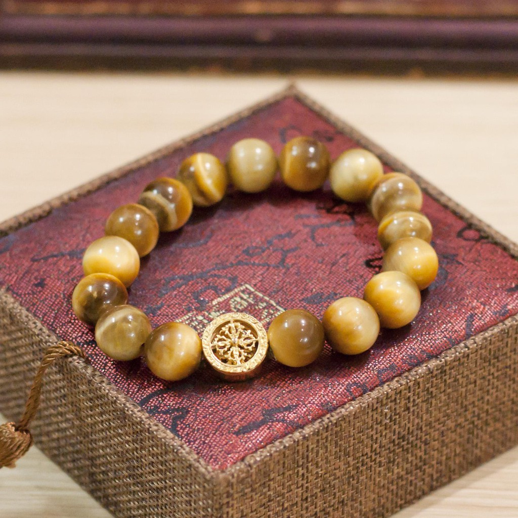 Vòng phong thủy vàng pháp luân trụ 12 ly V64-12 -SP 1