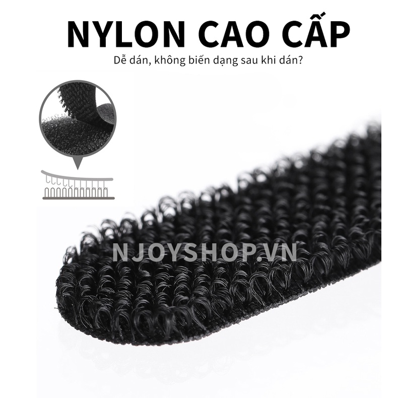 Dây Quấn Cáp Sạc Velcro Njoy Giúp Cố Định Dây Điện, Tai Nghe, Chống Rối Tiện Lợi Chất Liệu Keo Siêu Dính