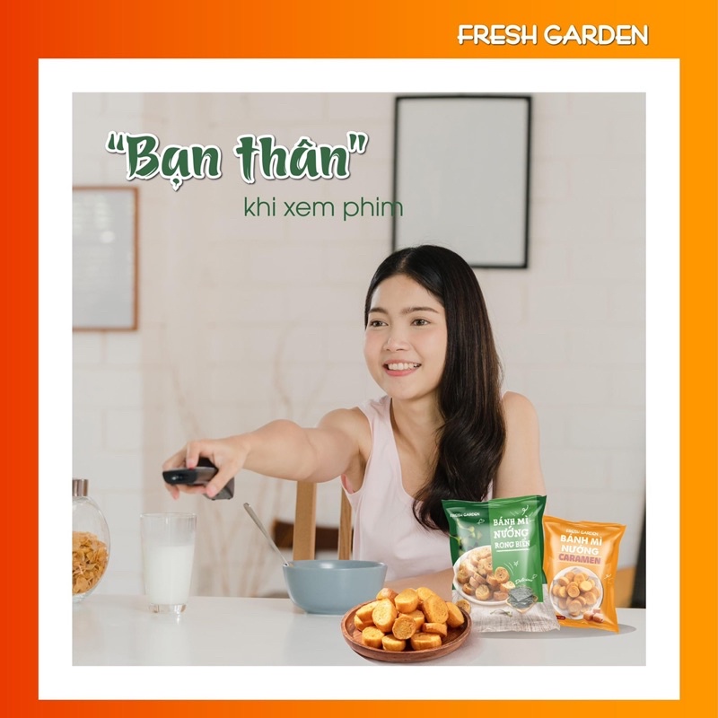 Bánh mì nướng Fresh Garden gói 52g