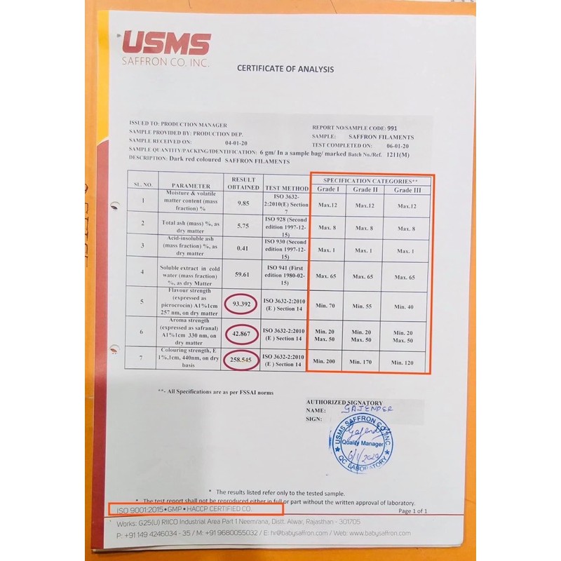 Baby Saffron- Nhuỵ hoa nghệ tây chính hãng Kashmir Ấn Độ- TỐT NHẤT THẾ GIỚI | BigBuy360 - bigbuy360.vn