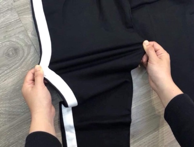 Quần legging sọc trắng hót nhất năm. Có bigsize 70kg vừa | BigBuy360 - bigbuy360.vn