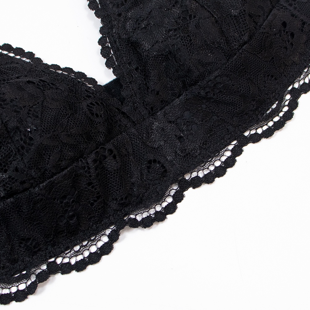 Bộ 3 áo ngực Varsbaby D325 bằng ren không gọng khuôn ngực hình tam giác thời trang Pháp mùa hè cho nữ