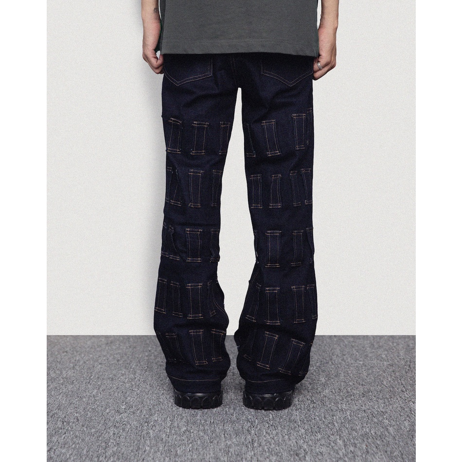 Quần denim kaki "GOLDIE MULTI BELT LOOPS" thiết kế phá cách