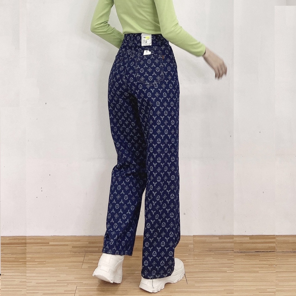 Quần Baggy Jean Nữ  Ống Rộng - Quần Jean Nữ Mẫu Mới