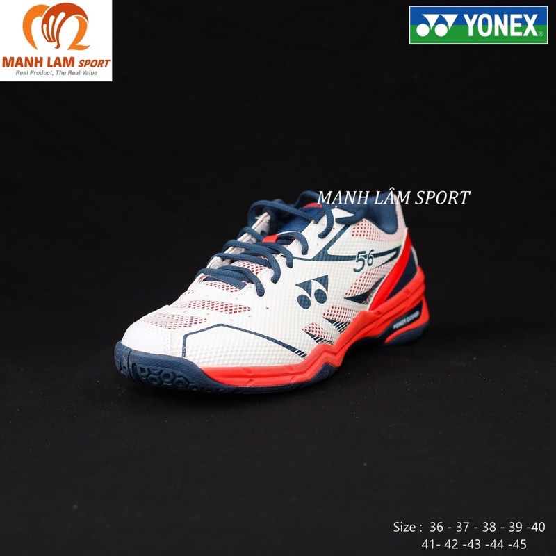 1 [Giày cao cấp] Giày cầu lông Yonex SHB56 Trắng chính hãng, êm chân, bám sân, bảo hành 2 tháng, 1 đổi 1 trong 7 ngày 3