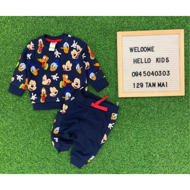 BỘ nỉ mickey donal bé trai