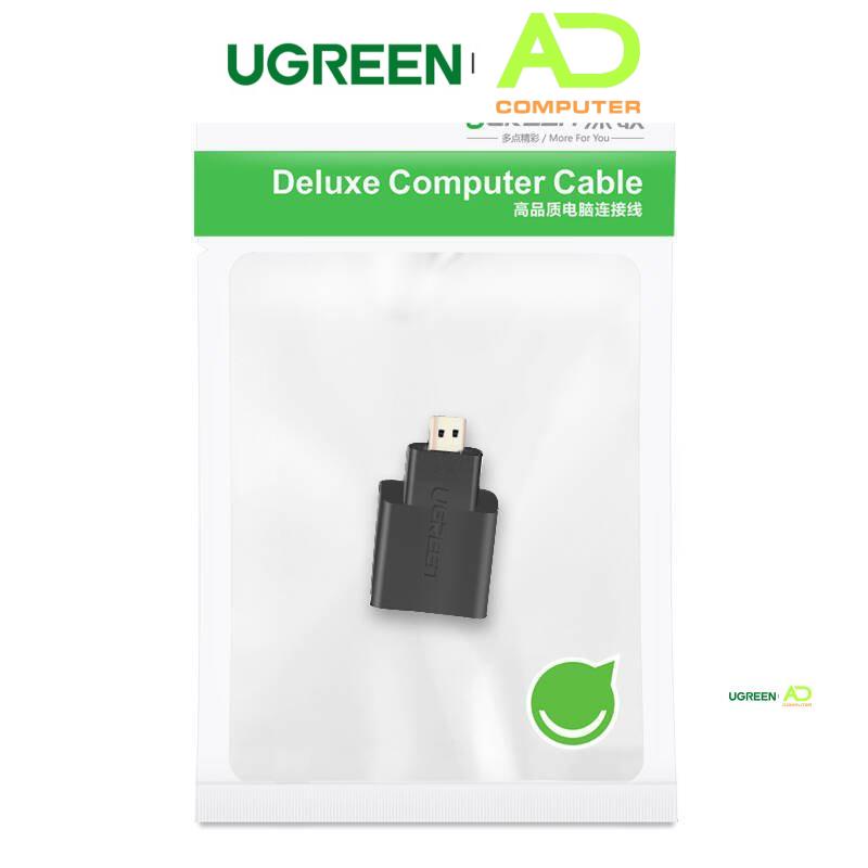 Đầu chuyển đổi micro HDMI male to hdmi female - UGREEN 20106 - (màu đen)