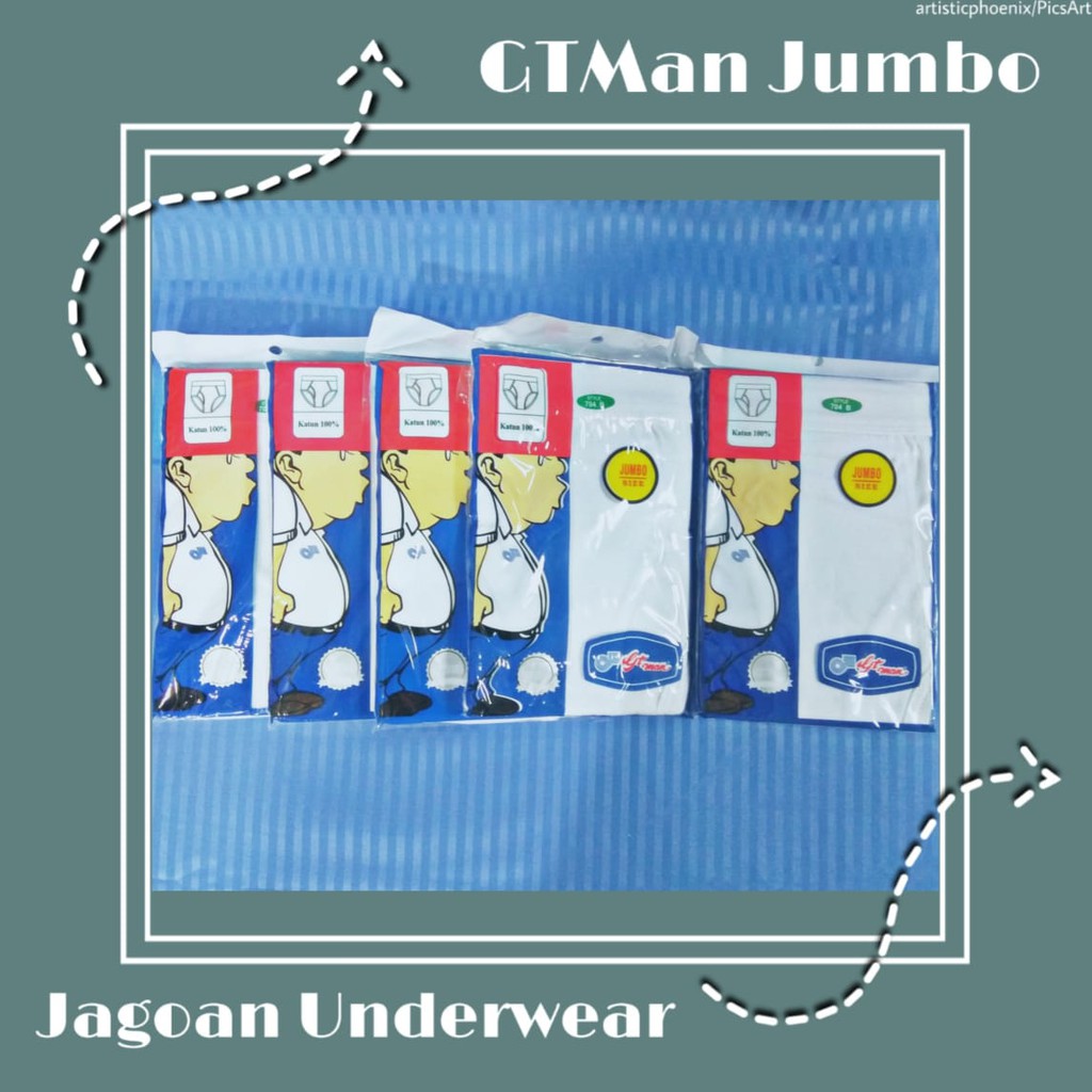 Gtman Jumbo 3xl White Gt 704 Bp In Shopee