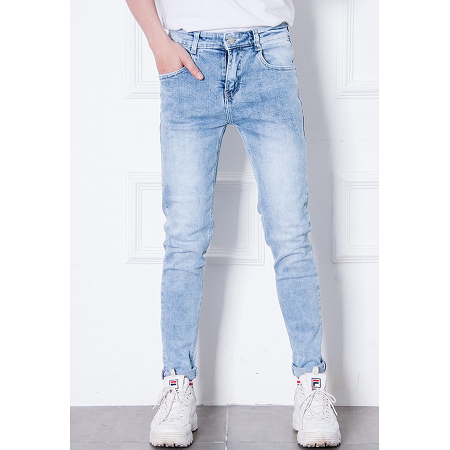 Quần Jeans Nam Wash Bạc Phong Cách