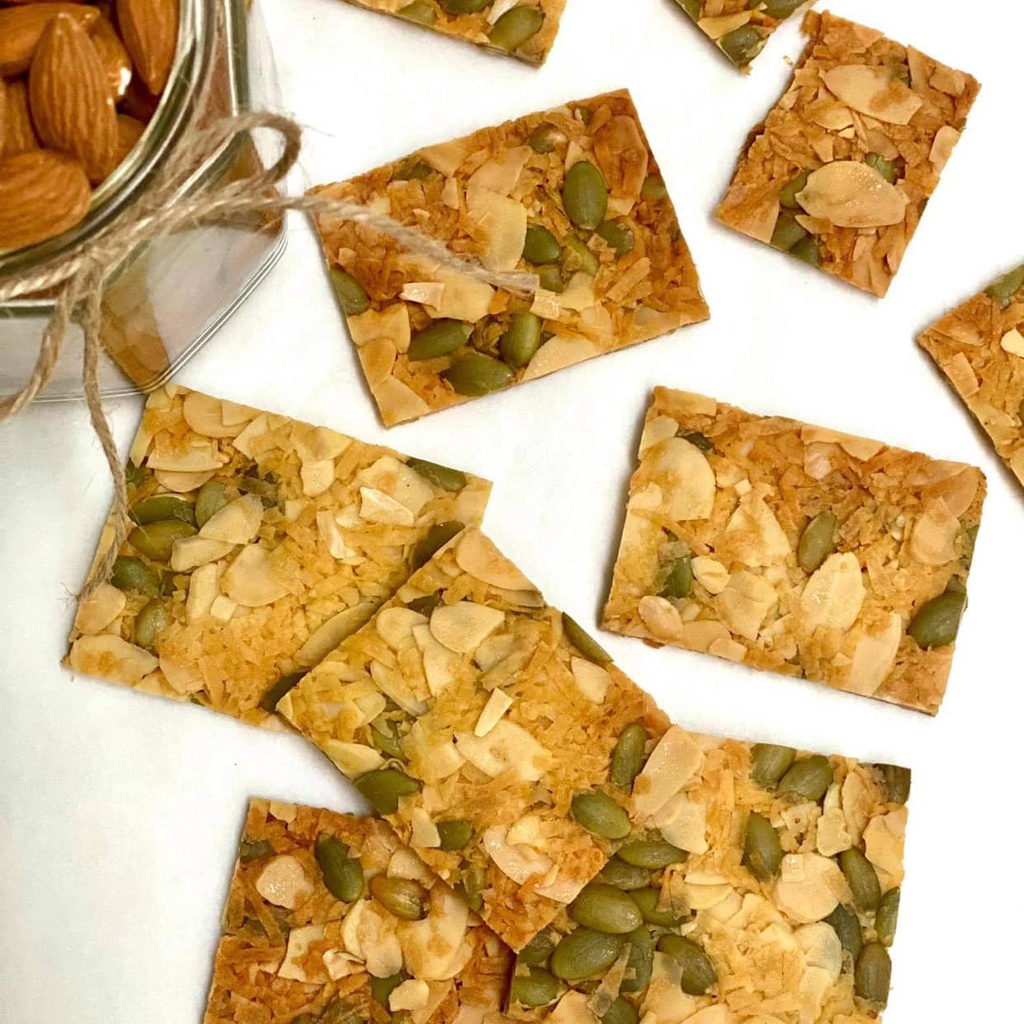 Bánh Ngói Hạnh Nhân ăn vặt giảm cân ăn kiêng, thanh hạt dinh dưỡng homemade KATA Healthy Food 300g | BigBuy360 - bigbuy360.vn