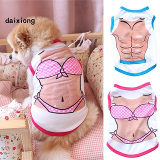 Áo cho thú cưng in chữ bikini siêu dễ thương