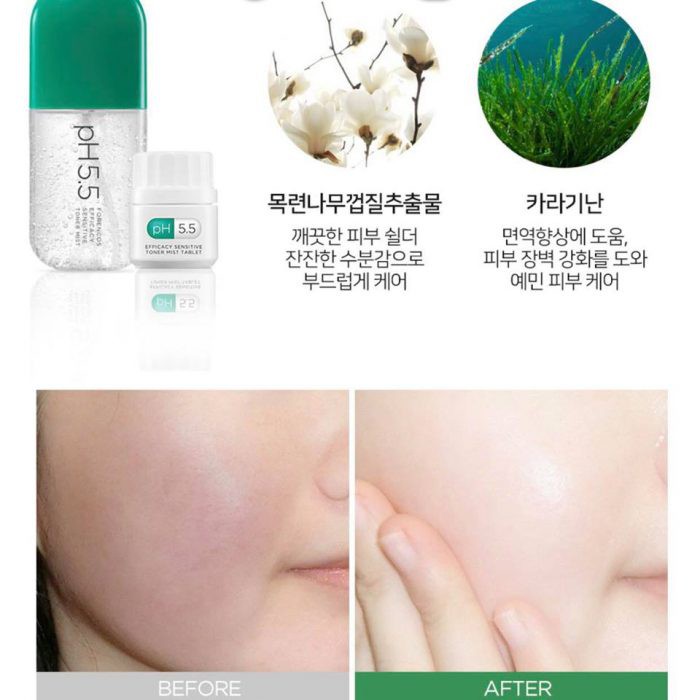 Nước Hoa Hồng Forencos PH 5.5 Efficacy Toner Mist Dạng Viên