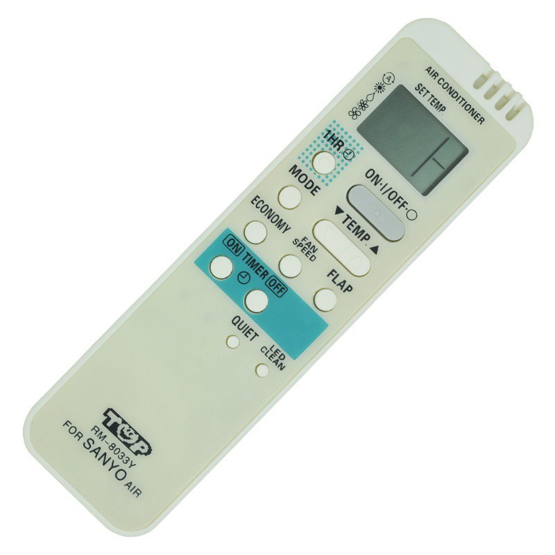 Remote Điều Khiển Máy Lạnh Máy Điều Hòa SANYO đa năng RM-8033Y (DÙNG CHO TẤT CẢ DÒNG MÁY LẠNH SANYO)