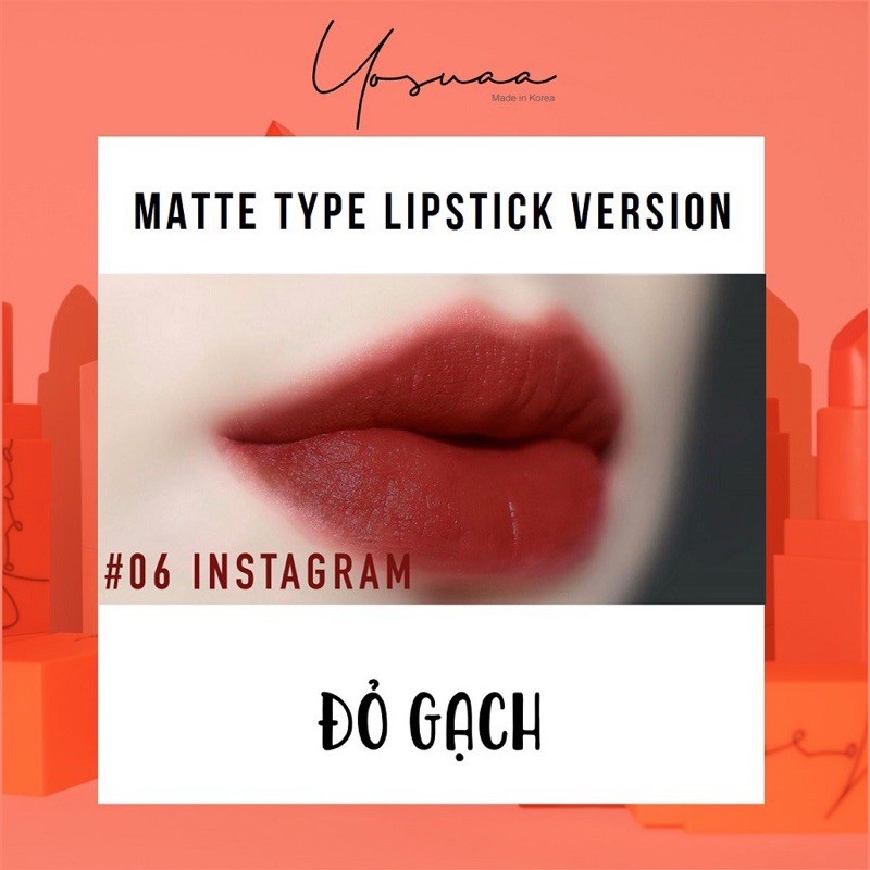 Son Thỏi Lì Yosuaa Matte Lipstick Version 3