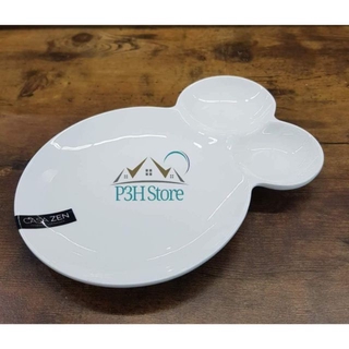 DĨA SỨ PROCELAIN TRẮNG 3 NGĂN LOCK&LOCK CASA ZEN SLT673