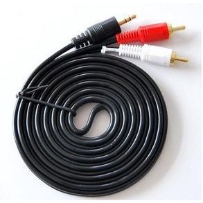 Dây AV đầu 3.5mm ra 2 đầu hoa sen dài 1.5m