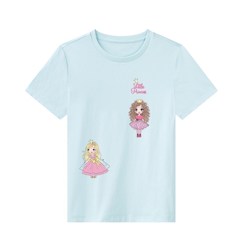 Miếng Dán Ủi Trang Trí Áo Thun In Họa Tiết Công Chúa Thời Trang Diy